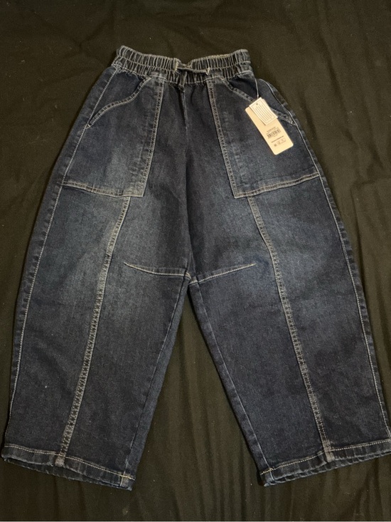 Weekend Academy Other - Dark Indigo Girl’s Relaxed Barrel Jeans